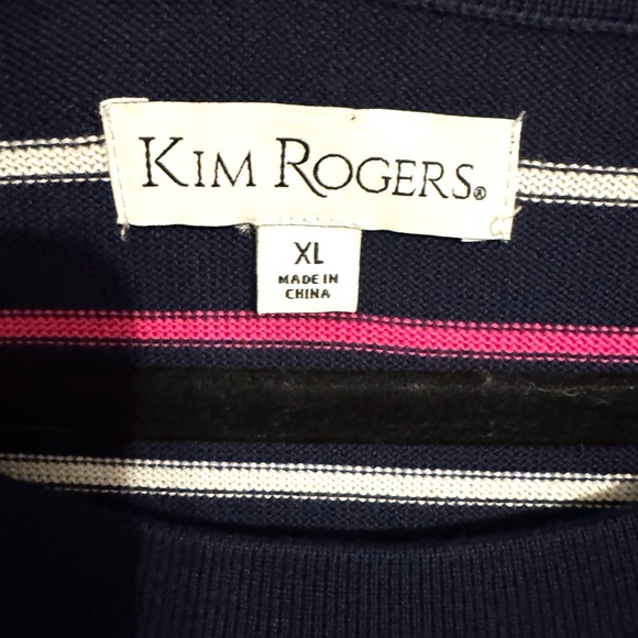 KIM ROGERS PRISTINE  COTTON/MODAL SWEATER  LARGE     #U - Picture 7 of 7